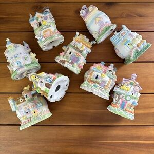 Charming 90s Easter Bunny Village – Vintage Ceramic Delight 🌸🐰